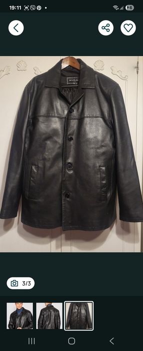 Шкіряна натуральна куртка,XXL-XXXL