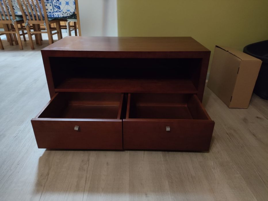 Móvel TV cerejeira com gavetas - DESOCUPAR ATE DIA 14 FEVEREIRO!