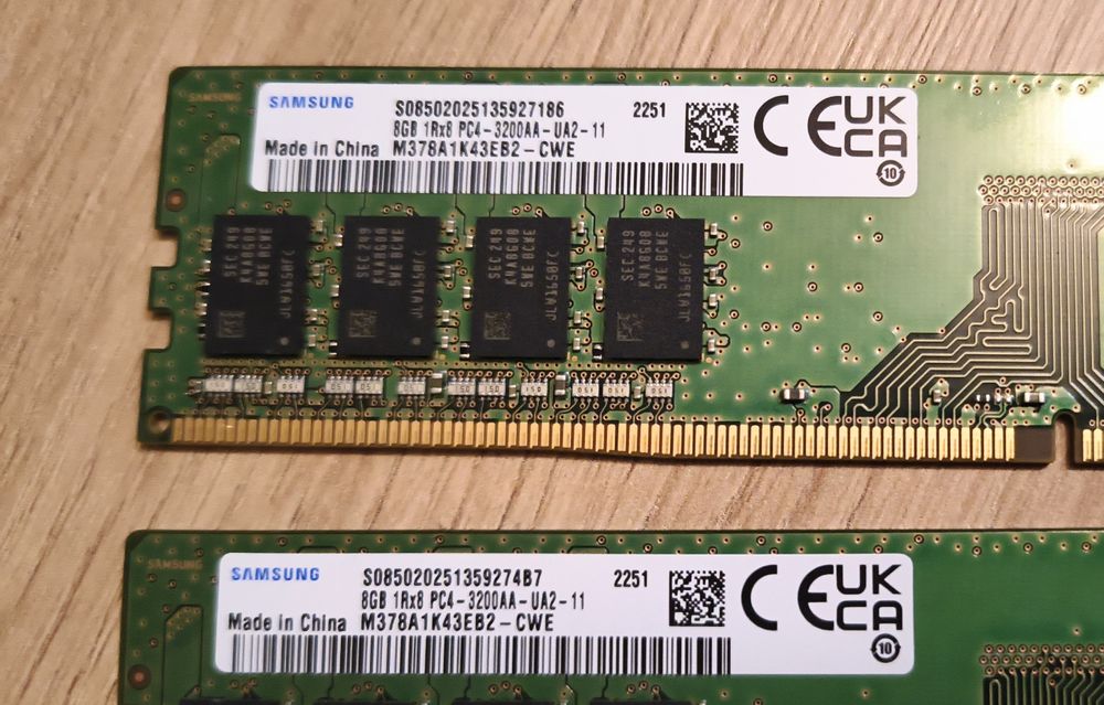 Karta pamięci 2x8gb.ddr4.