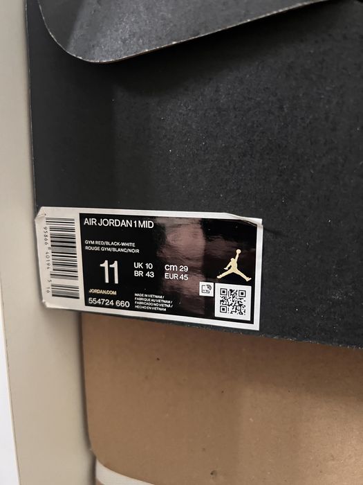 Air Jordan 1 mid 45р оригінал