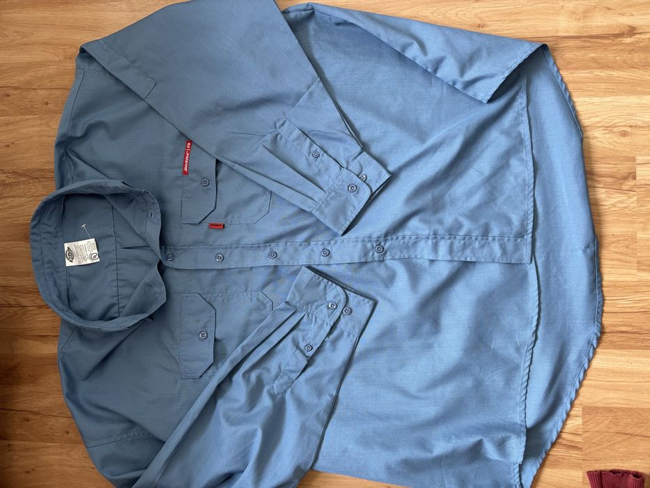 Koszula dickies niebieska damska meska oversize fire resistant