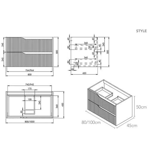 Умивальник з тумбою