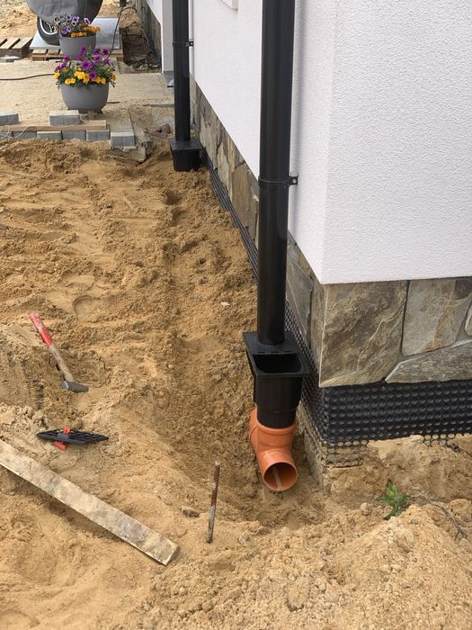 Drenaż opaskowy odwodnienie budynku