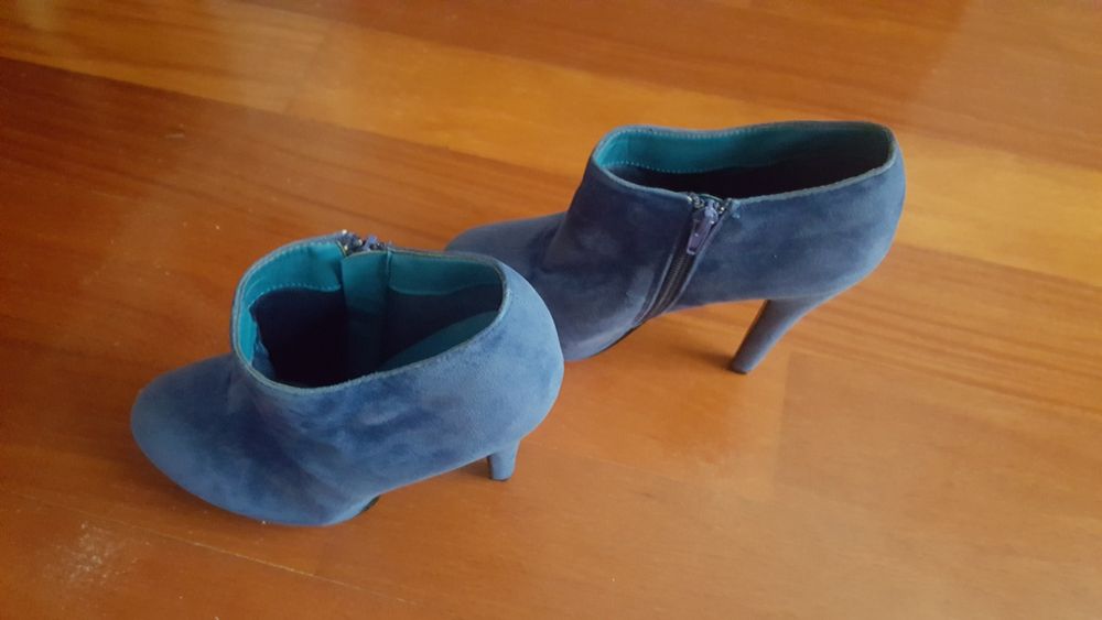 Botins/sapatos de mulher n. 39, azul