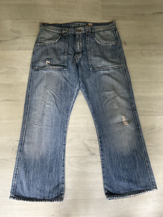 Guess Jeans classic boyfriend tactical baggy emo vinatge goth drain og