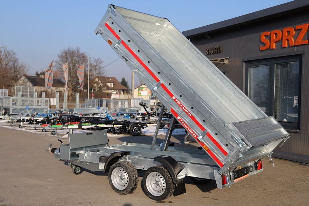 TEMARED TIPPER 3015/2 C S 2,7T 303x153x40cm, DMC 2700kg, Koła 195R13C, Pompa elektryczna i ręczna ,