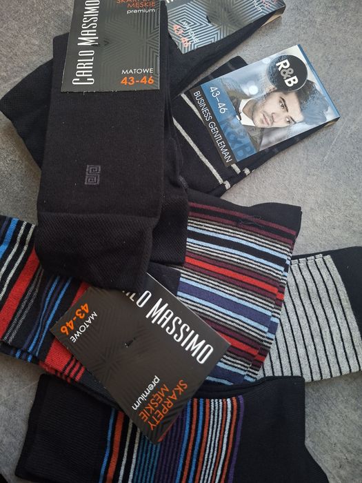 8 par.Męskie skarpety 43/46