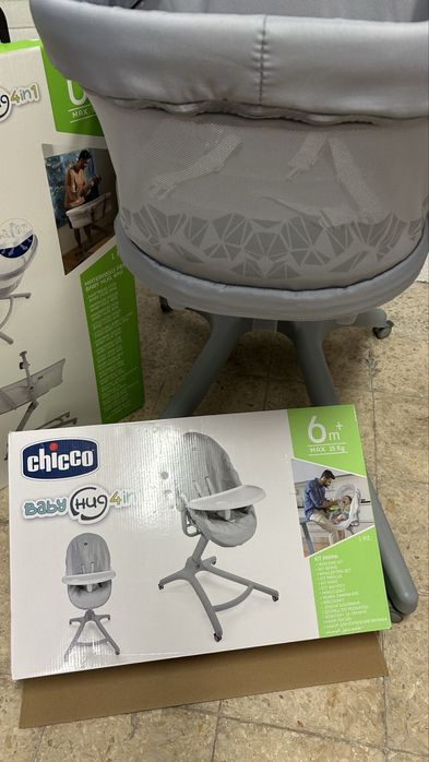 Chicco Baby Hug Pro 5 em 1 Earl Grey - inclui kit da papa