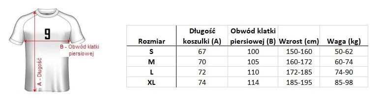 Koszulka piłkarska ROBERTSON
Rozmiar: M