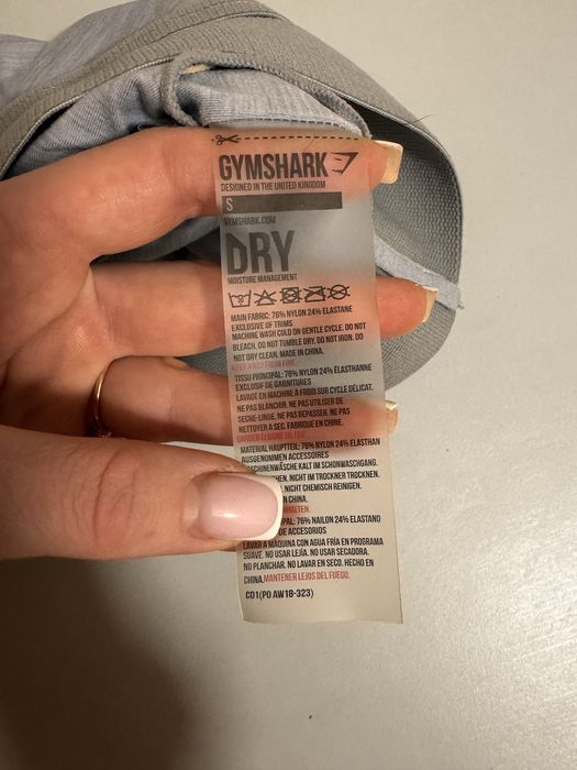 Топ для спортзала gymshark, размер s