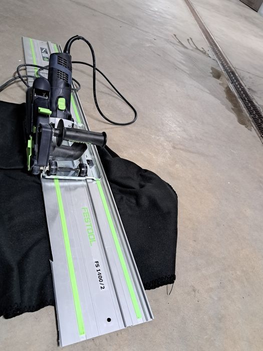Festool system cięcia z osprzętem diamentowym DSC-AG 125 Plus szyna 1400