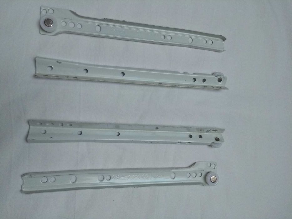 HETTICH Prowadnice do szuflad rolkowe 250 mm białe 2 komplety