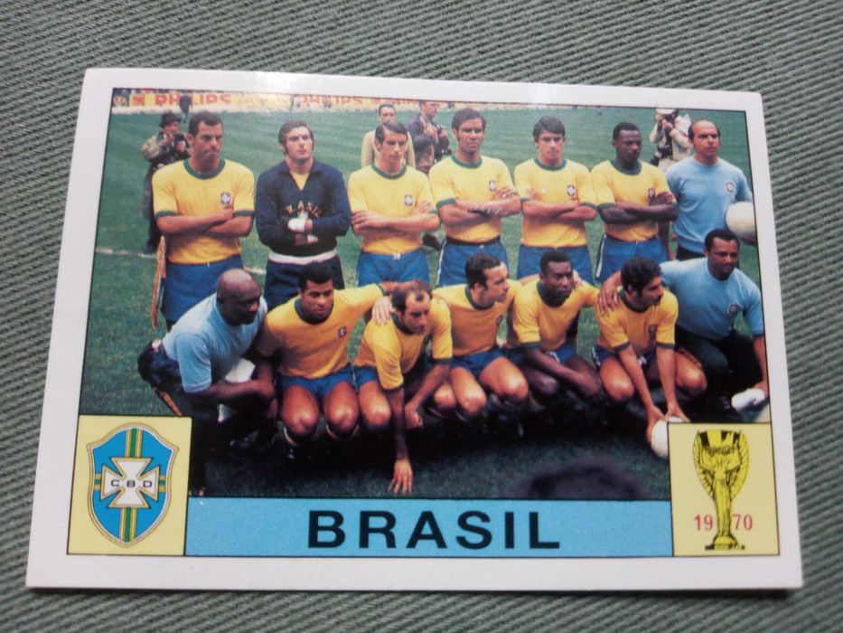 Cromo Panini World Cup Story da Seleção do Brasil no Mundial 70