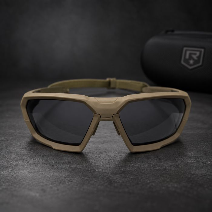 Revision ShadowStrike Coyote — Smoke + Clear, ballistic eyewear