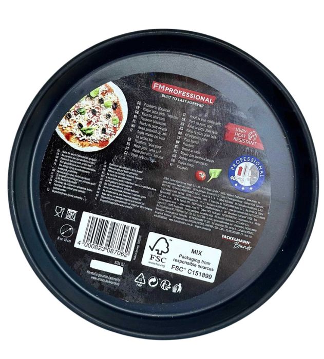 FM Professional foremka blacha do pizzy 18cm Stal nierdzewna kod 307