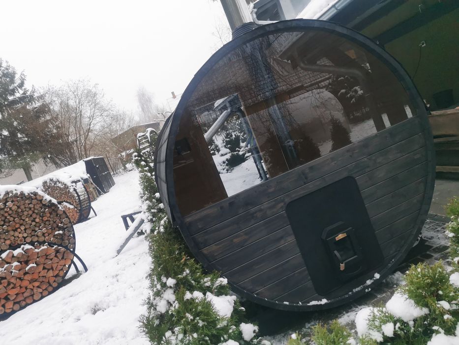 Sauna ogrodowa 2x2,1m Szyba Panoramiczna, +Piec Okazja
