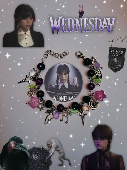 Bransoletka inspirowana serialem Wednesday