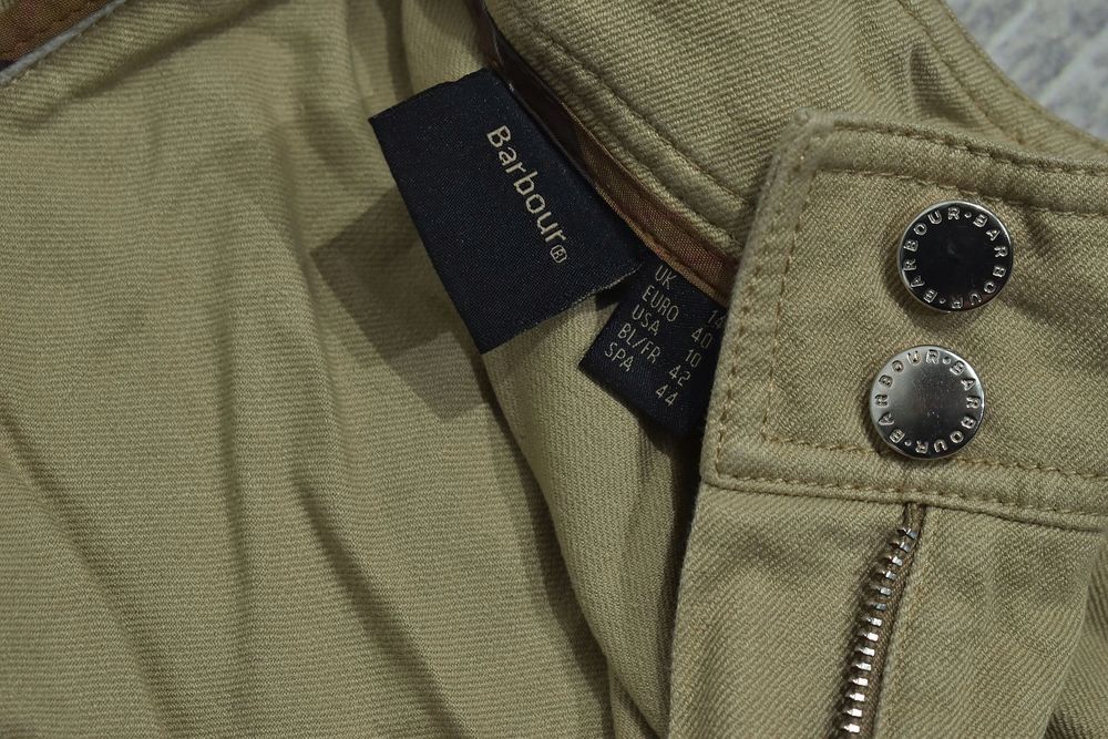 Barbour Beżowe Spodnie Damskie Bryczesy 40