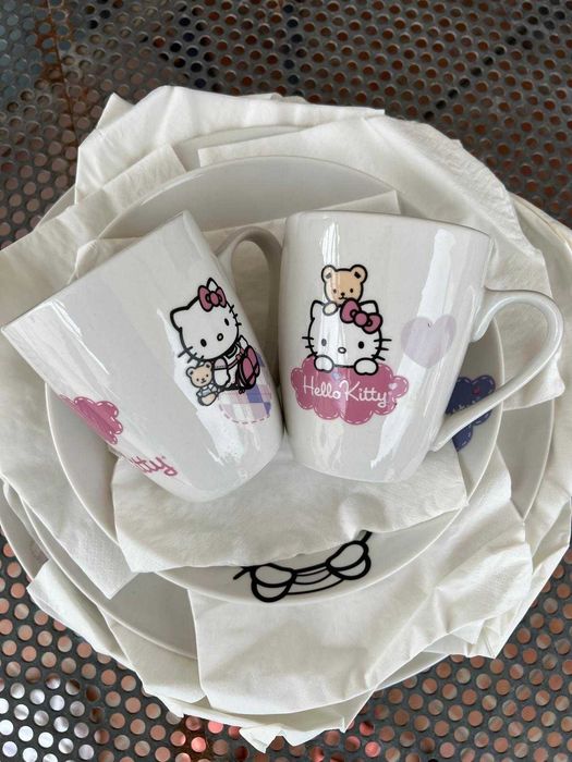 Conjunto de louça original, novo, Hello Kitty