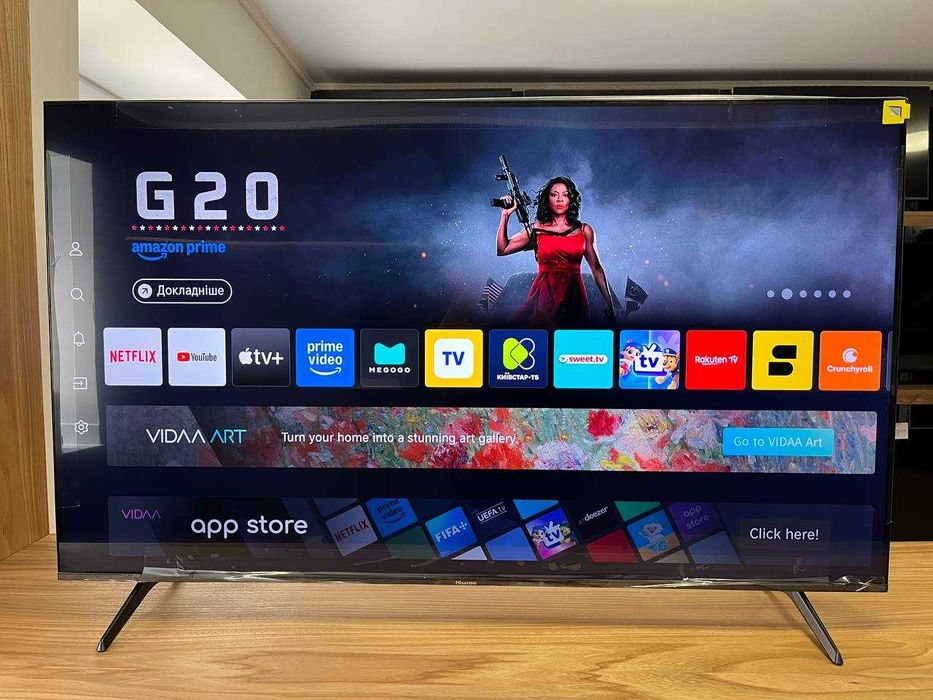 Телевізор QLED 50" Hisense 50E7Q PRO  144gHz, 4к, Smart TV гар12