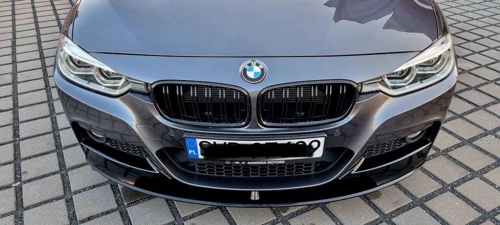 Dokładka Splitter BMW 3 F30 F31 CZARNY POŁYSK