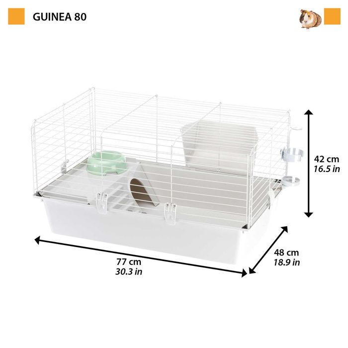 Нова клітка для морських свинок Ferplast CAVIE 80,77х48х42