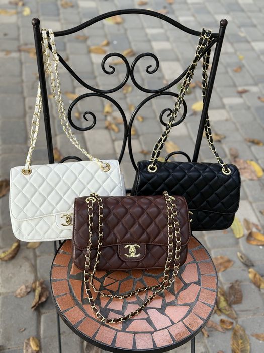 Сумка жіноча в стилі Chanel, крос-боді на ланцюжку