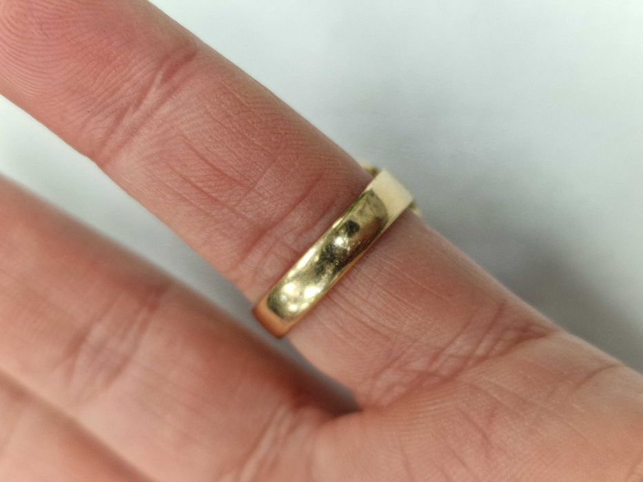 Złoty pierścionek/ 585/ 5.32 gram/ R12/ XX wiek/ praca ręczna