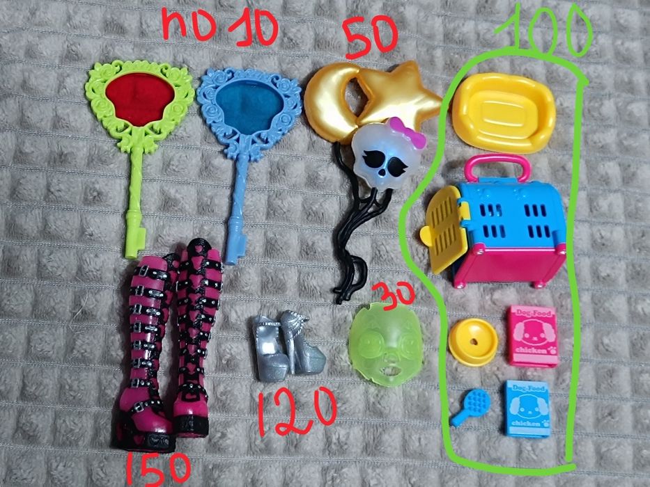 одяг та аксесуари для МХ, іграшки, фігурки