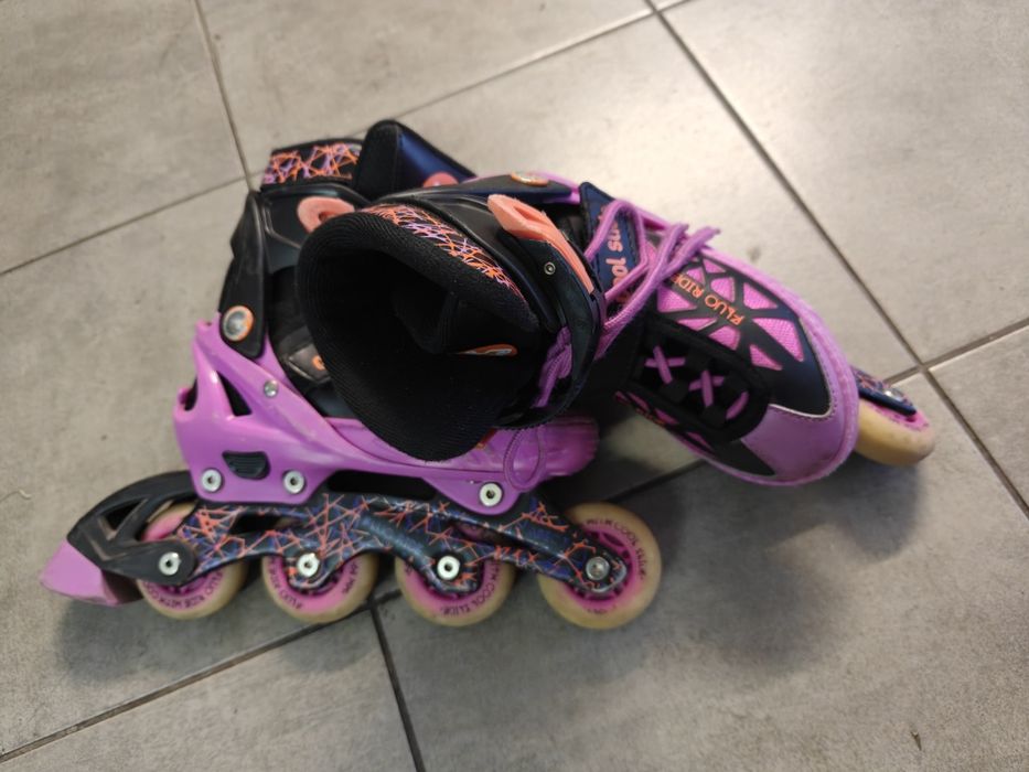 Rolki dla dziewczynki r. 33-36 Cool Slide Fluo ride