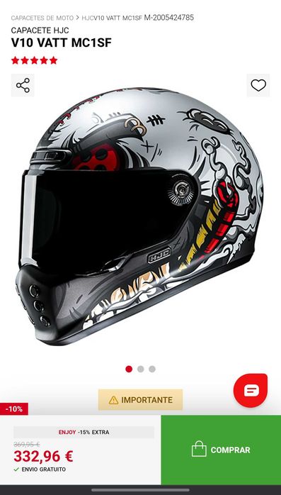 Capacete HJC V10 VATT MC1SF