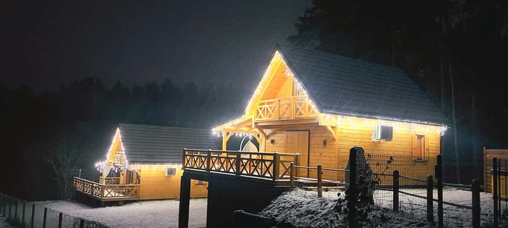 Domek JACUZZI Mazury nad jeziorem ferie wakacje weekend Majówka wolne