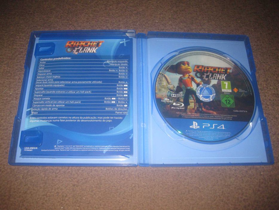 Jogo "Ratchet & Clank" para a Playstation 4/Impecável!