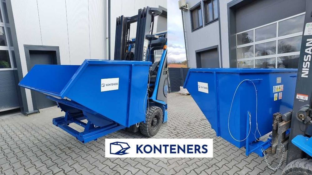 Kontener samowyładowczy Koleba 1,5m3 piasek/beton/gruz/drewno/ koliba