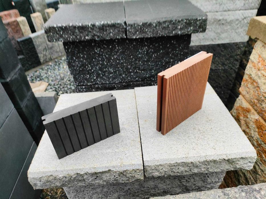 Deska tarasowa decha na pomosty pełna kompozyt kładka deski drewno