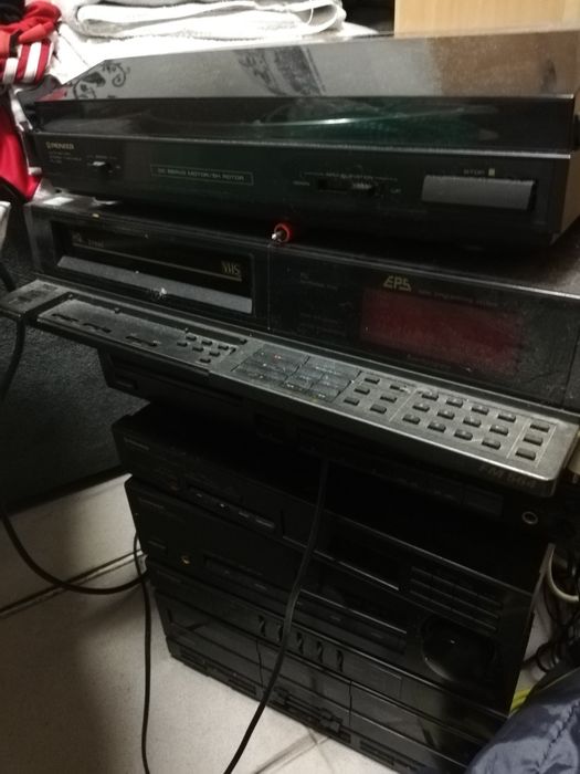 Leitor de discos antigo