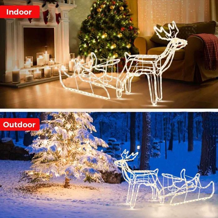 Nowy świecący renifer / ozdoba świąteczna / choinka / LED / W176!