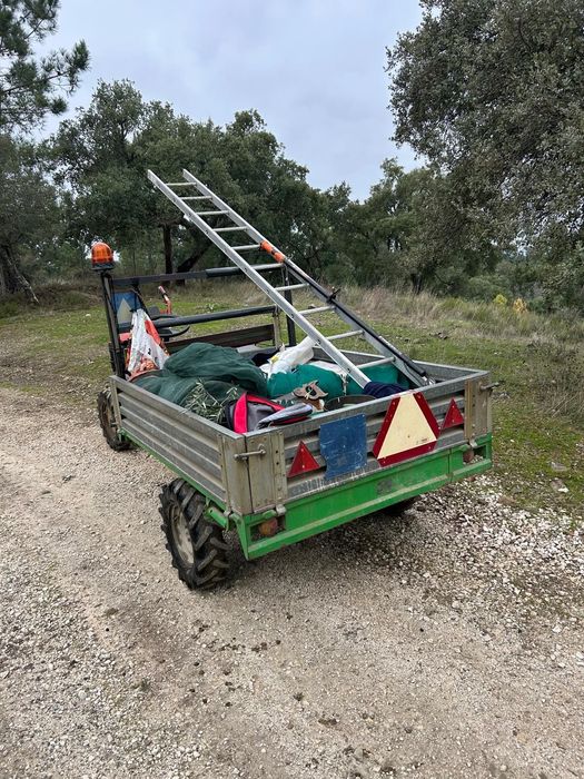 Moto-cultivador Lombardini 14 cv + Alfaias + Atrelado