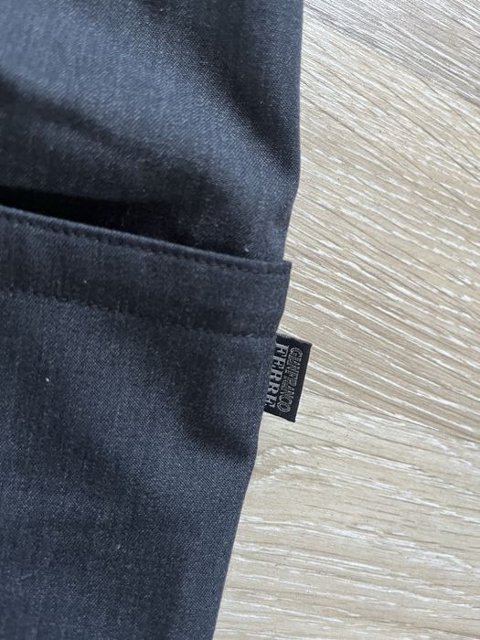 Gianfranco Ferre archive wool straight fit pants ittiere italy dark grey margiela штани