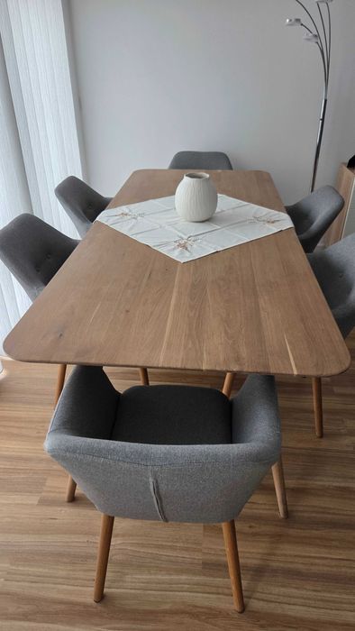 Mesa Sala Jantar Carvalho Maciço