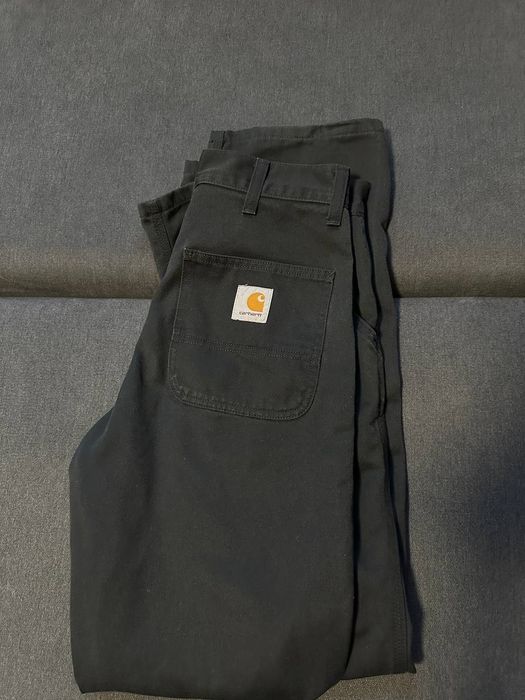 Carhartt чорні штани, джинси прямі