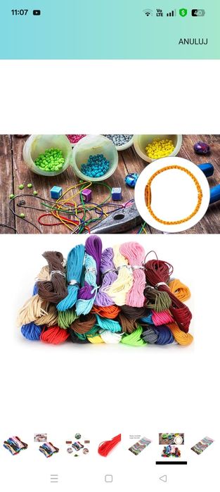 Sznurki do biżuterii