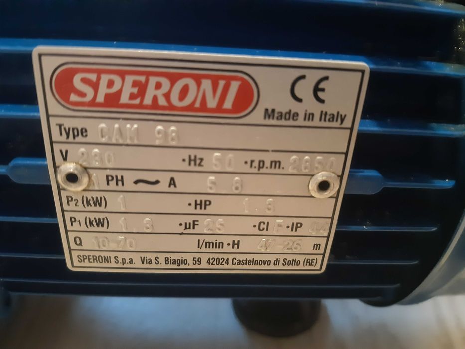 Pompa hydroforowa CAM 98 SPERONI
