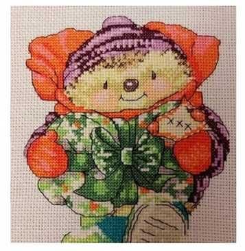 stary obraz haft krzyżykowy