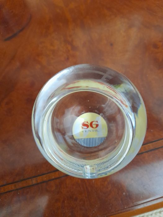 Cinzeiro vidro anos 60 sg ventil para colecção