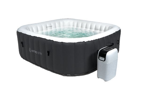 HYDRO STAR spa ogrodowe jacuzzi basen MALAGA SZARY kwadratowy