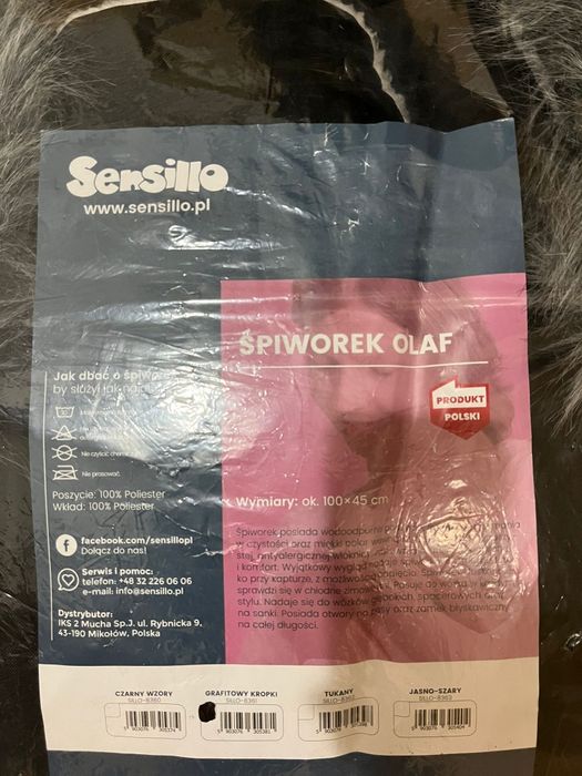 Śpiworek i mufki Sensillo