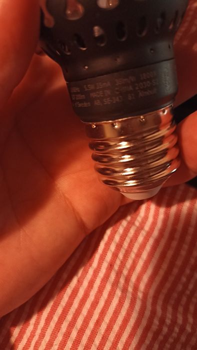 Lâmpada E27 grande cinzento brilhante427870694503895043