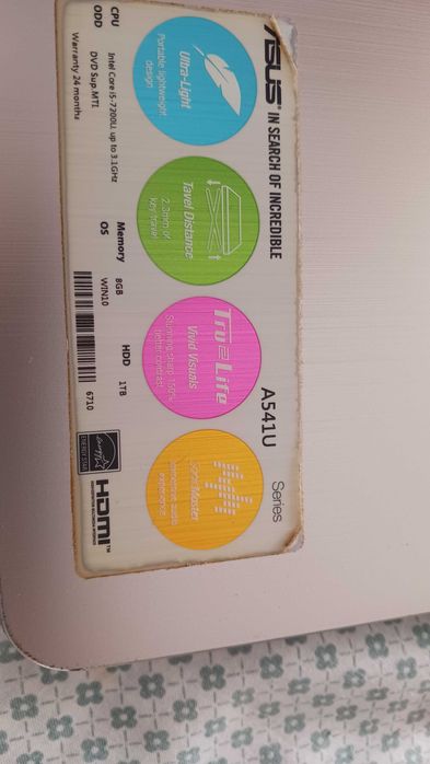 Asus 541 peças display