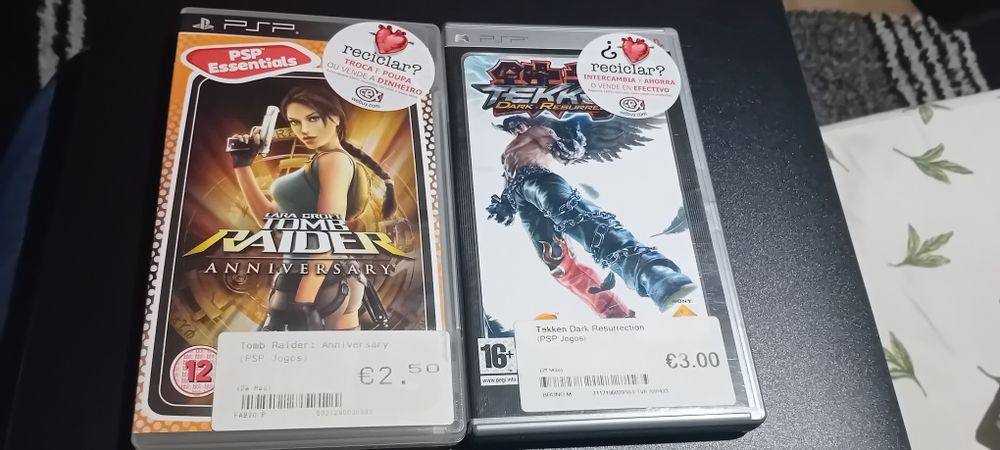 5 jogos psp  usados
